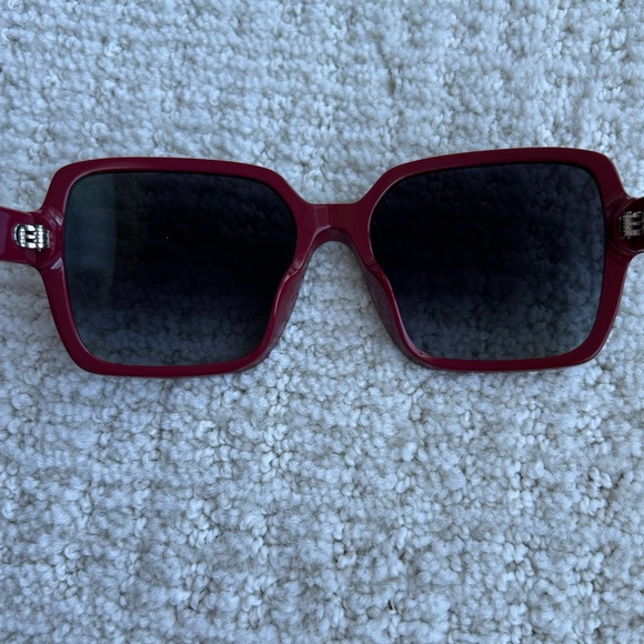 Chanel Authentic Red Square Sunglasses - Picture 8 of 14